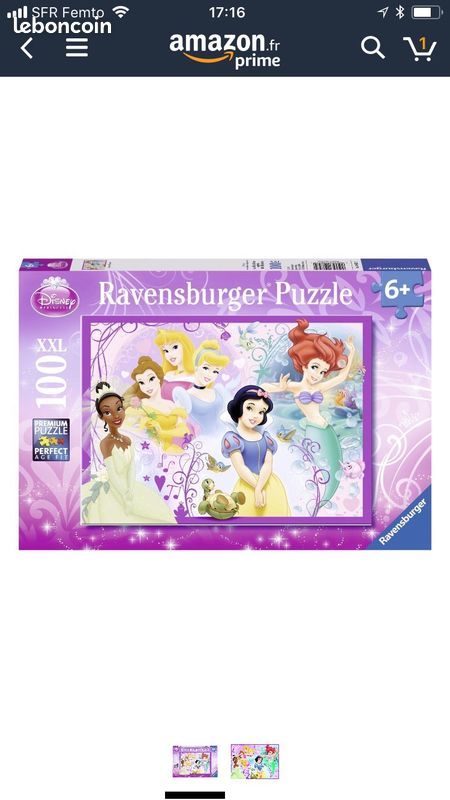 Ravensburger Puzzle Enfant Princesses Disney (image 1)