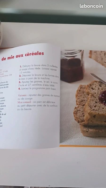 Livre "Pains cho - Salés et sucrés à la machine à pain" (image 3)