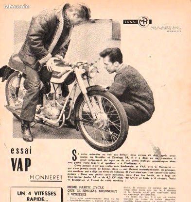 MR 1622 numro SPECIAL BULTACO 125 TSS - VAP Monneret - AJS 7R 350 6 v de G  Monneret - - Livres