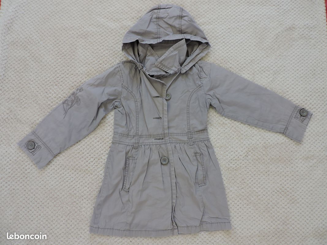 Trench à capuche fille 6 ans (image 1)