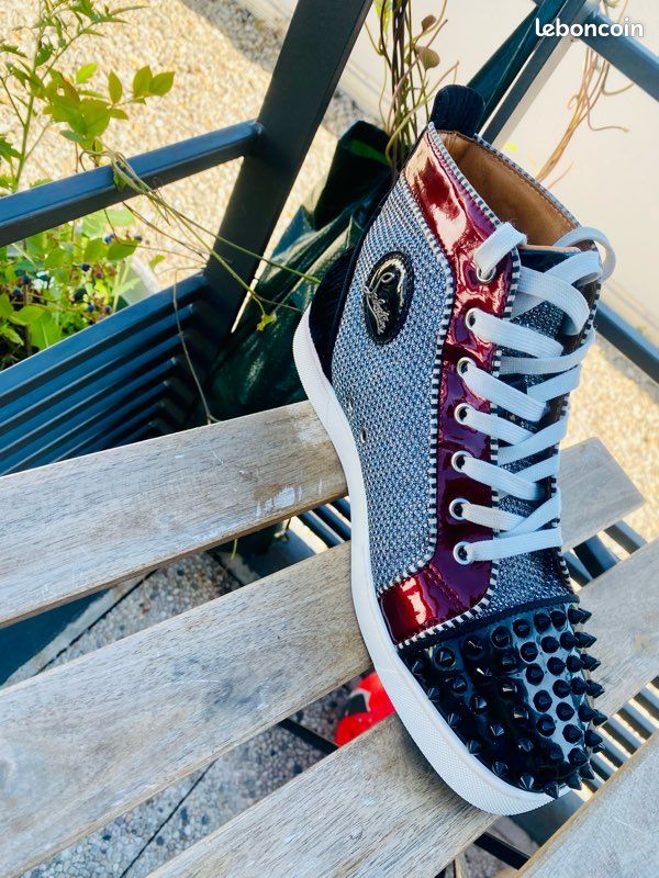 Magnifique Basket Montante Christian Louboutin Lou Spikes Style