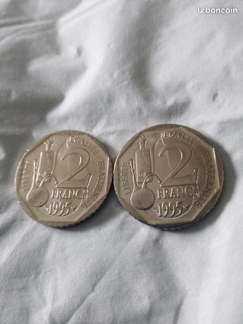 PIÈCE DE MONNAIE commémorative 2 Francs Louis Pasteur 1995 République