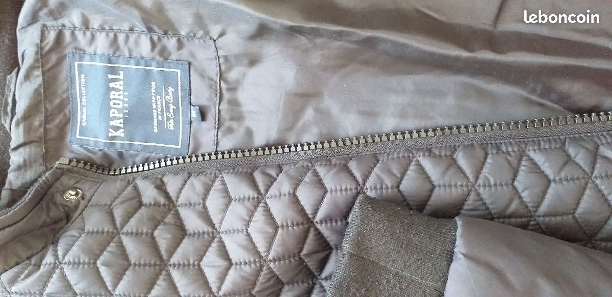 Blouson noir matelassé KAPORAL (image 4)