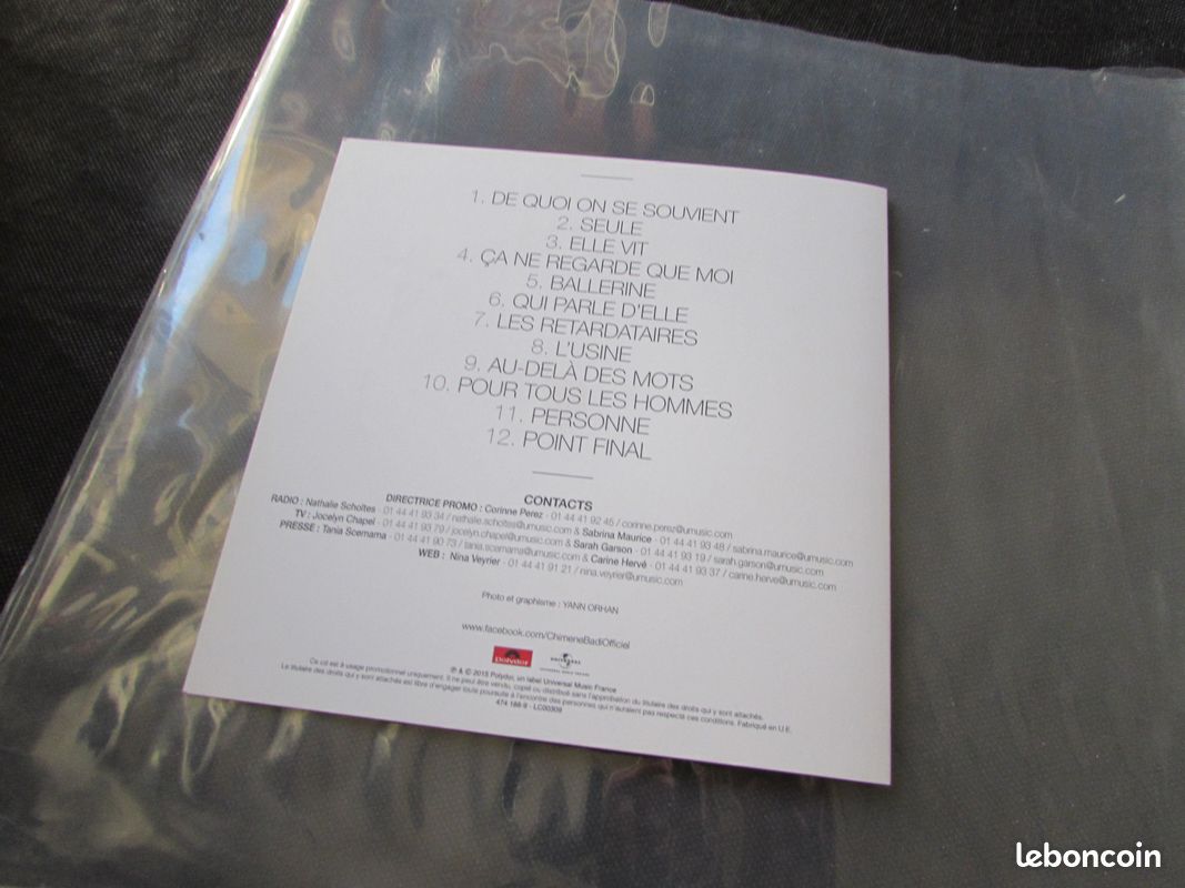 Chimène Badi - cd promo - au delà des maux (image 3)