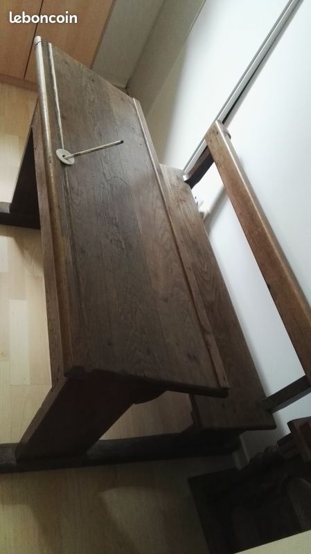 Bureau écolier en chêne ancien (image 3)