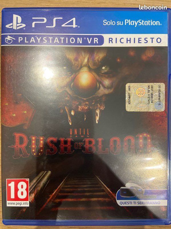 Until Dawn - Rush of Blood - PSVR Jeu video (image 1)
