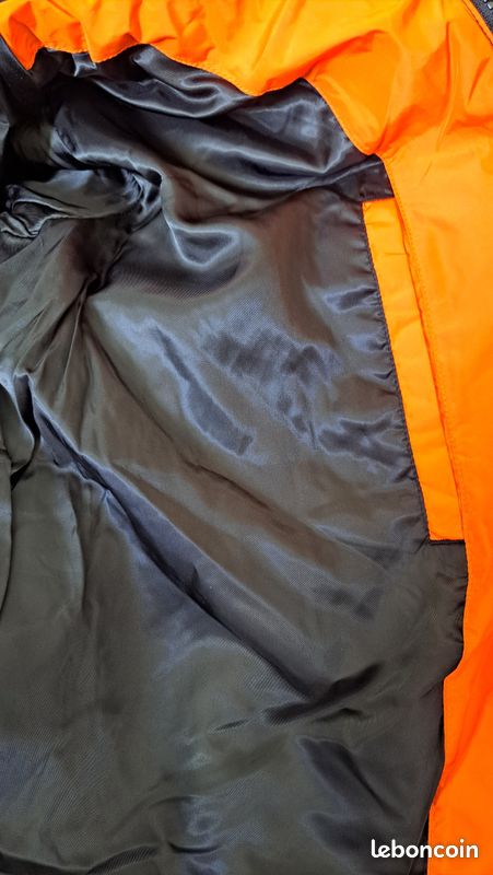 Manteau Vintage Karl Lagerfeld - Laine Vierge Orange Brûlé - Taille UK10 - Occasion Très Bon état