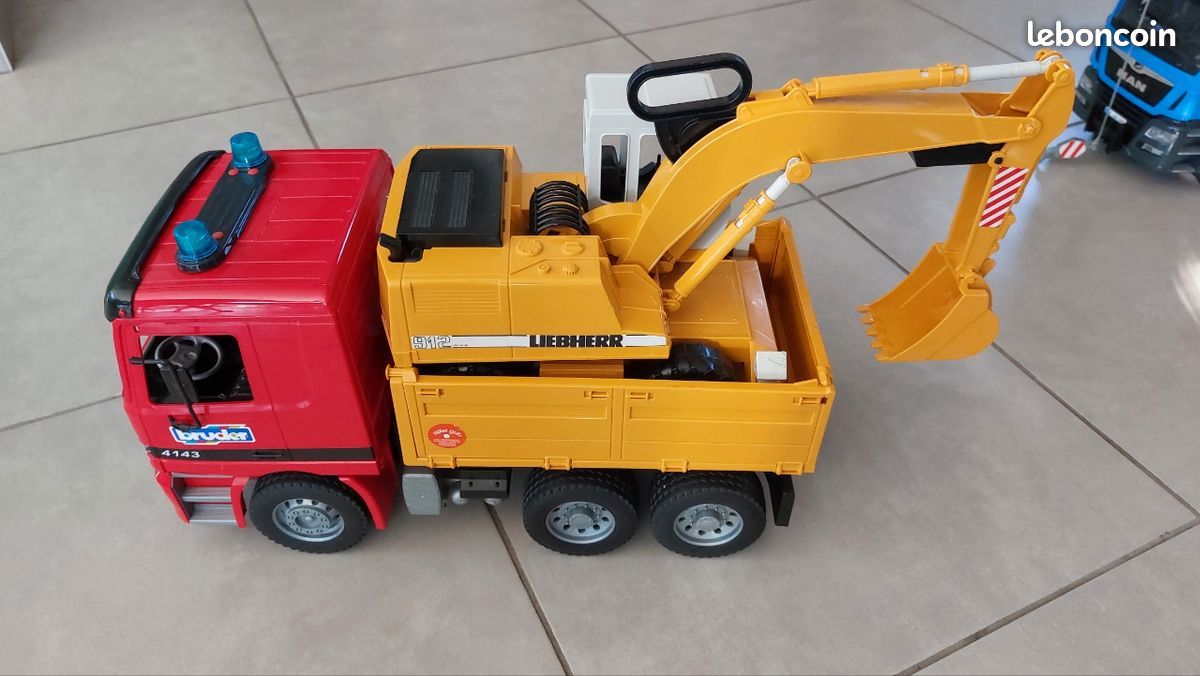 RARE ANCIEN JOUET GRUE CHARGEUR PELLETEUSE DOLLY modèle déposé VINTAGE