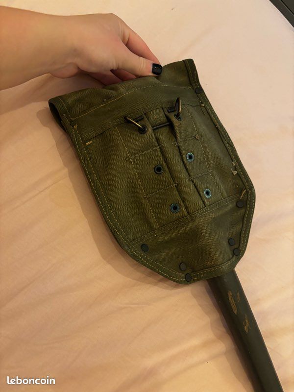 Pelle pliante militaire U.S. Vintage avec étui d’origine – collection WWII / Korea (image 5)