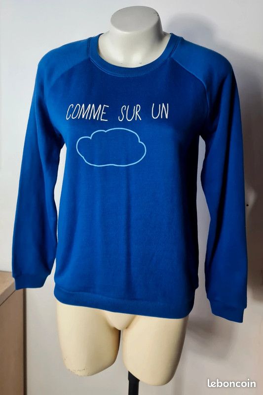 Très beau sweat bleu kiabi taille S (image 2)