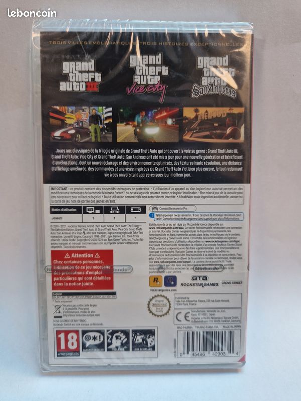 Grand theft auto The Trilogy - Nintendo Switch (image 2)