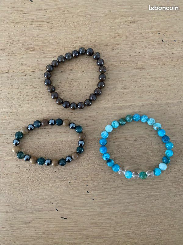 3 Bracelets Lithothérapie (image 1)