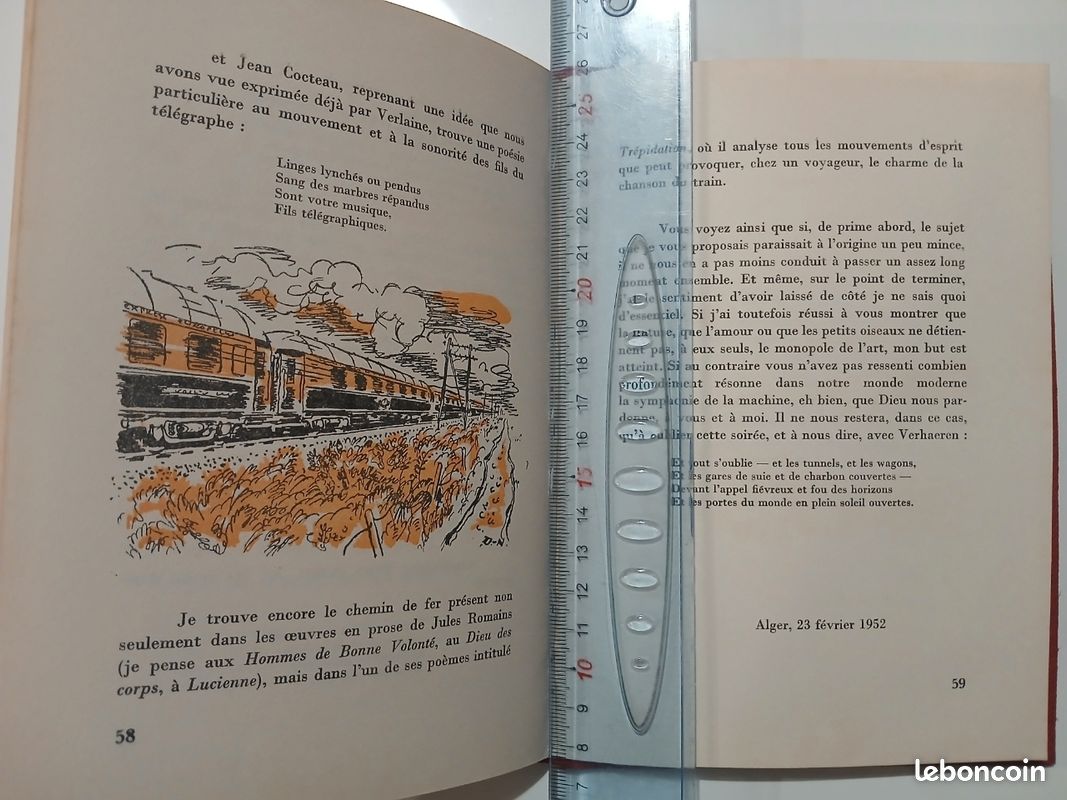 Première éditions LES CHEMINS DE FER DANS LA LITTÉRATURE de Raymond PRINCE et Illustré par DELARUE-NOUVELLIÈRE (image 5)