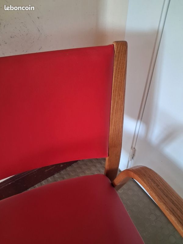 Fauteuil Steiner bo wood années 50 (image 4)