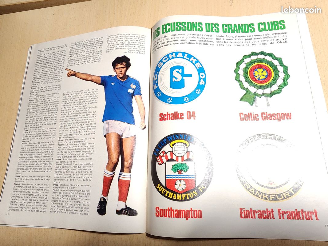 Onze Numéro 13 de 1977 (édition PSG,Platini,Spécial Brésil