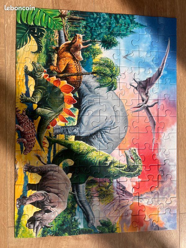 Puzzle 100 pièces XXL : L'oasis des dinosaures - Ravensburger - Rue des Puzzle 100 pièces XXL : L'oasis des dinosaures - Ravensburger - Rue des