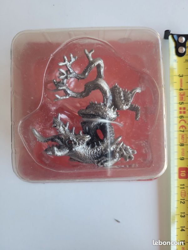 Lot De 3 Figurines En Plomb Creux - GM, 3 Dragons à Cheval, Ancien