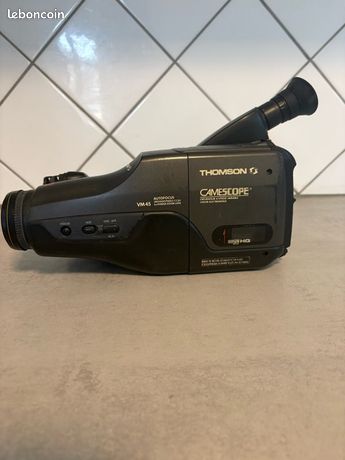 Ancien Camescope Thomson VM 45 – VHS-C, Zoom Optique, Année 2004 (non Testé, Pièces)