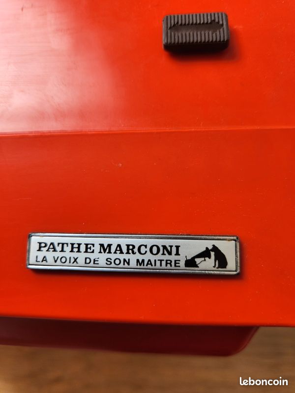 Tourne-disque Vintage Orange Pathé Marconi VSM 3004 - Valisette - Bon état