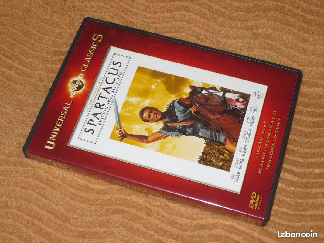 Double DVD SPARTACUS (Stanley Kubrick, Kirk Douglas) TBE (image 1)