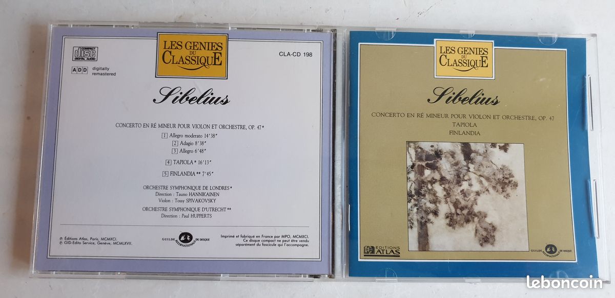 SIBELIUS oeuvres diverses (image 1)
