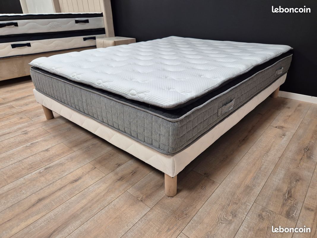 Destockage matelas ressorts ensachés + surmatelas. Livraison gratuite. Paiement 4x (image 2)