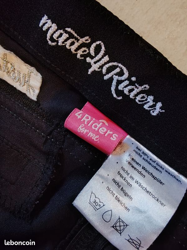 Pantalon équitation noir (image 2)