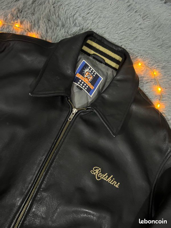 Blouson Redskins Vintage XL - Cuir, Style Bomber, Occasion Excellent état