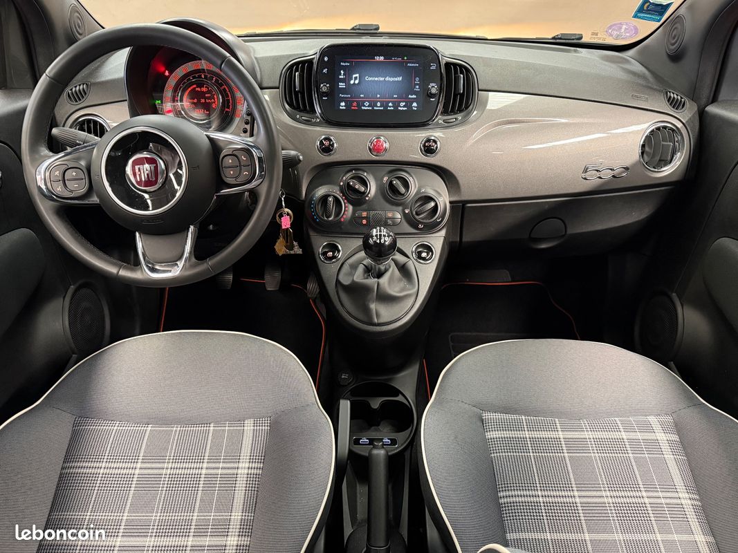 Fiat 500 1.0 70ch bsg mhev hybrid club toit panoramique (image 13)