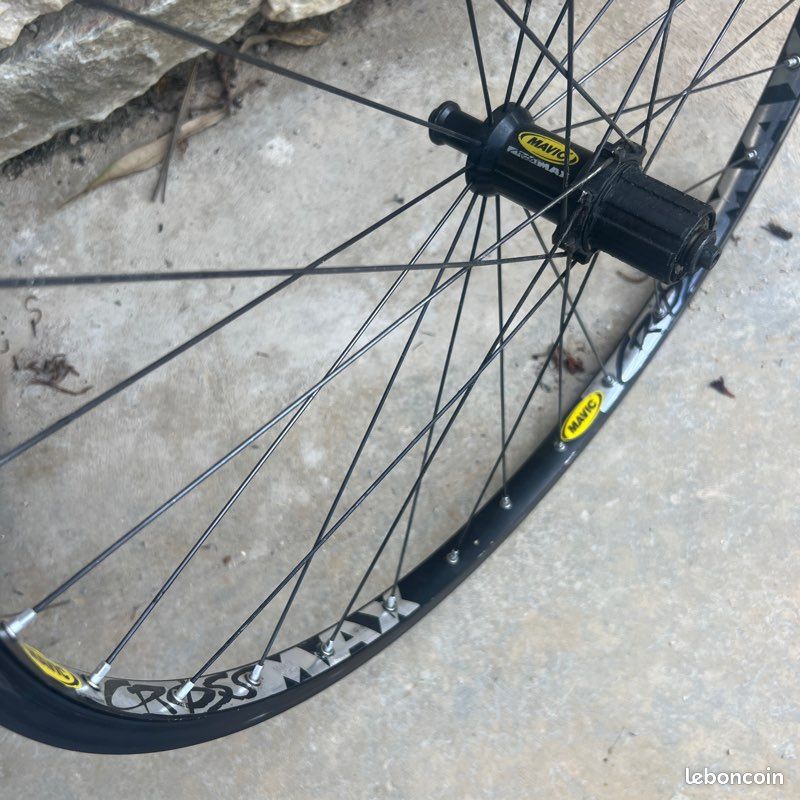 Roue Arrière Mavic OR10 Gold Oro Pelissier - Haute Bride, Pour Vélo Course, Occasion