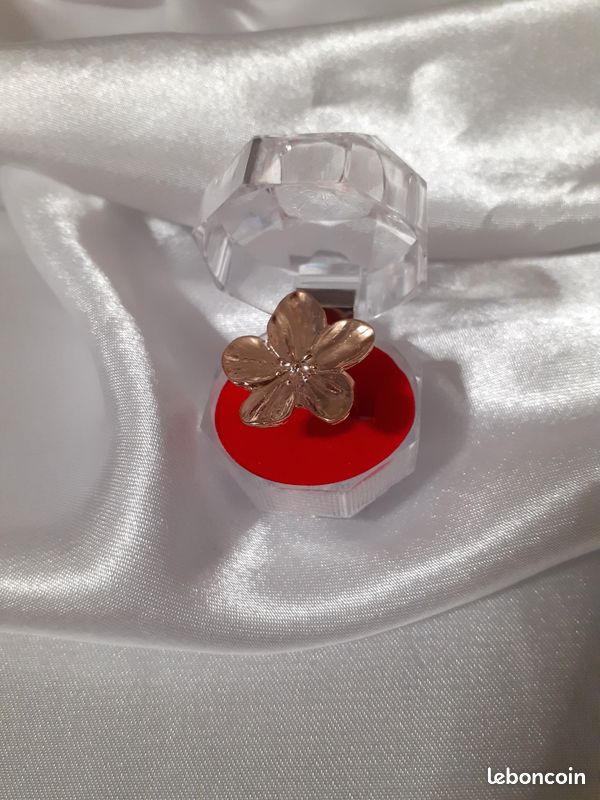 Bague doré Jacinthe - Ajustable - Taille 16,5 (image 2)