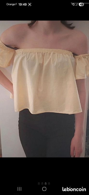 Blouse jaune bershka S (image 1)