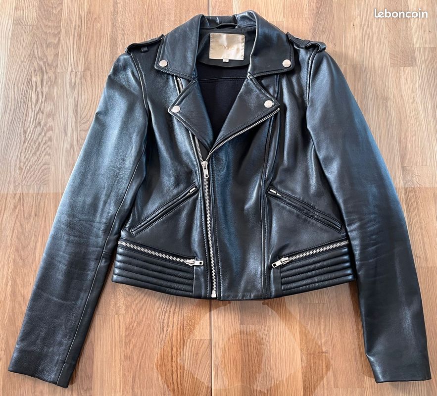 Biker Jacket Perfecto Cuir Femme Maje Veste En Cuir Maje Perfecto