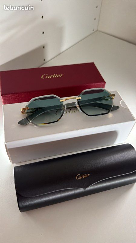 Lunettes de Soleil Cartier Bois Décor C CT0439S (image 3)