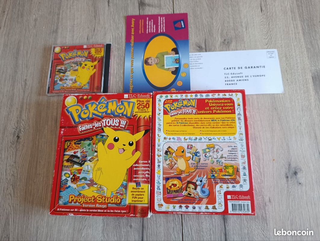 Jeu Pokémon 'Faites Les Tous' Sur PC - Très Bon état, Version 1995