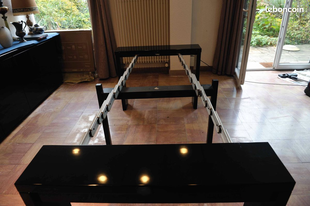Console en bois laquée transformable table pour 10 (image 5)