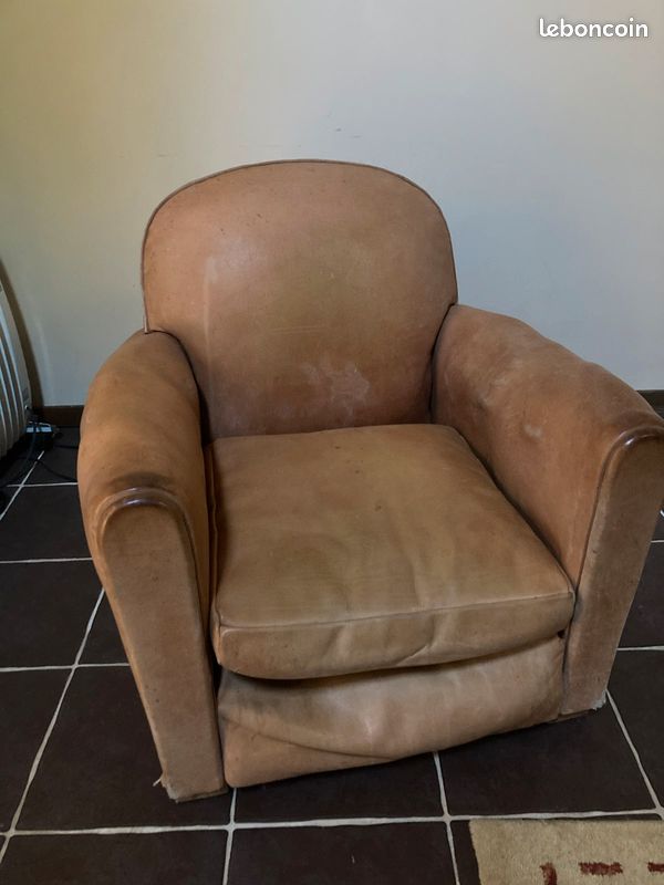 Fauteuil cuir (image 1)