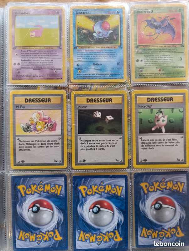 Cartes Pokémon Fossil Édition 1 FR – Wizards – vente à l’unité – VG/EX / NM (image 3)