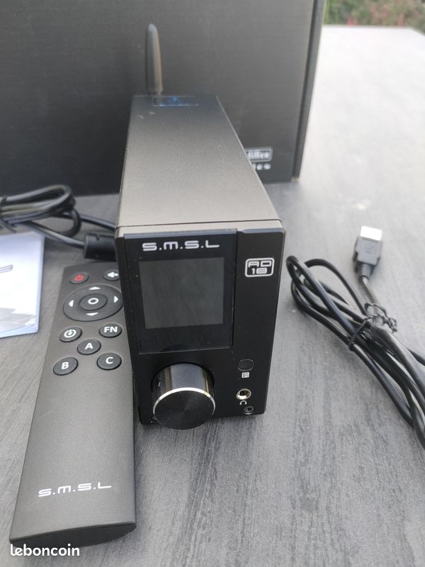 Amplificateur Audio SMSL AD18 HiFi Bluetooth - 80W X 2 - Sortie Caisson De Graves - Multi-Entrées