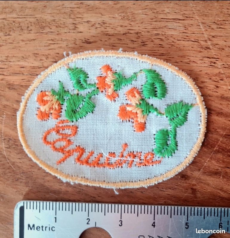 Ecusson fleurs capucine (image 1)