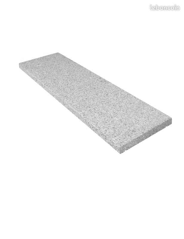 Couvre-mur granit gris clair flammé – 30x100 cm - epais. 3 cm (image 1)