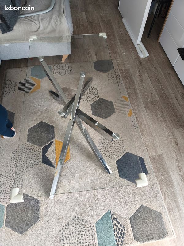 Table basse en verre, moderne (image 3)