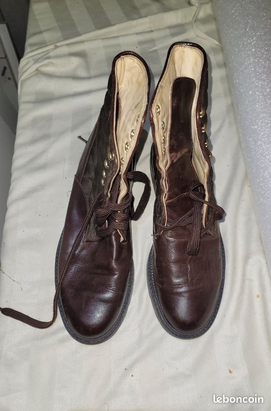 Bottes/Bottines plates marron T.37 (image 3)