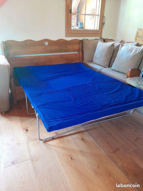 Canapé angle bed express Alhambra style montagne 2 coffres + lit (image 7)