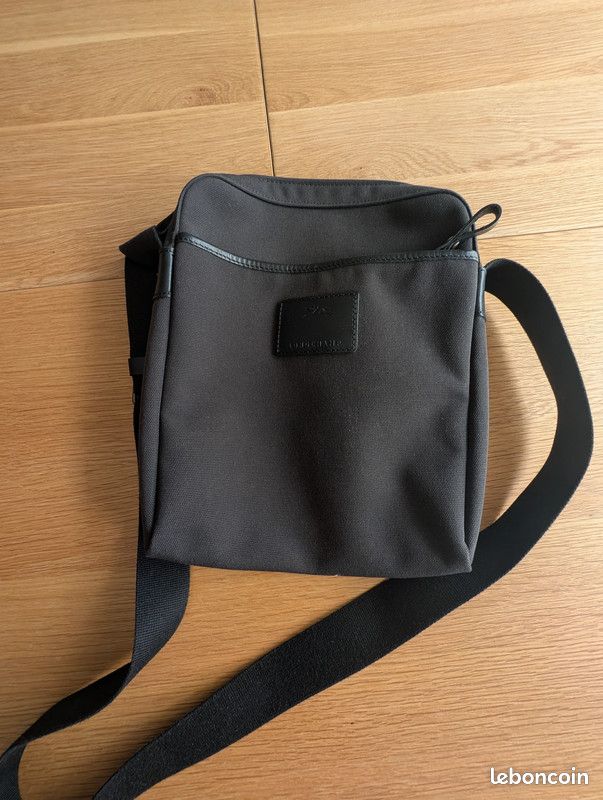 Sac bandoulière Boxford - Toile recyclée - Noir - Marque : longchamp (image 1)