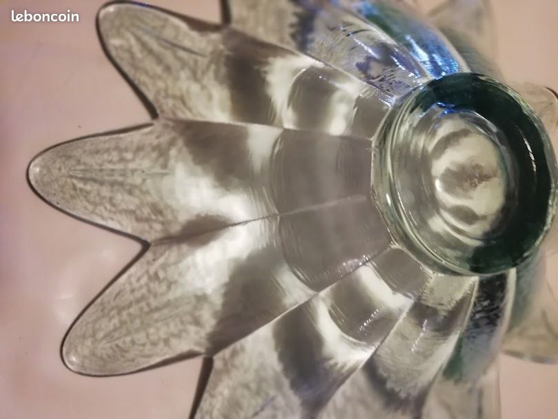 Grande coupe verre fleur (image 8)