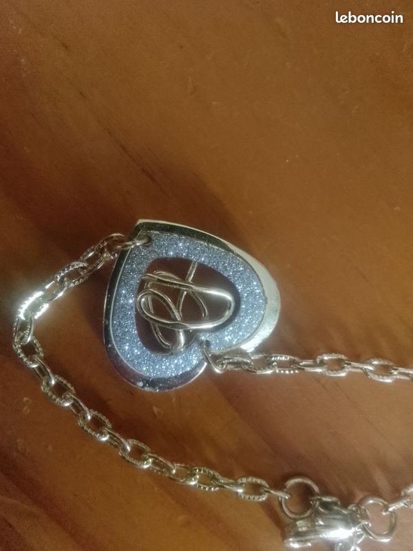 Collier argent éteint et bracelet plaqué or (image 10)