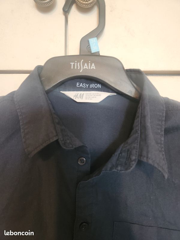 Chemise bleu marine (image 2)