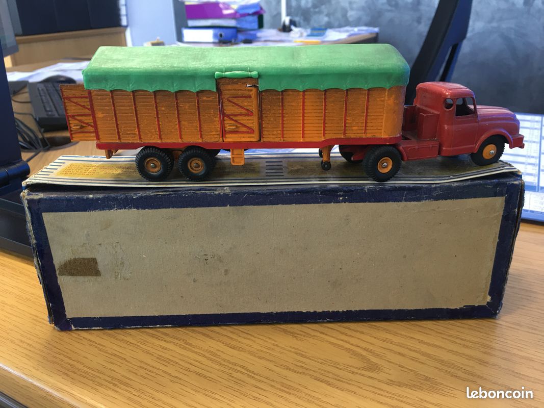 Dinky Toys 36 B Tracteur Willeme Et Semi - Remorque Baché - Vintage