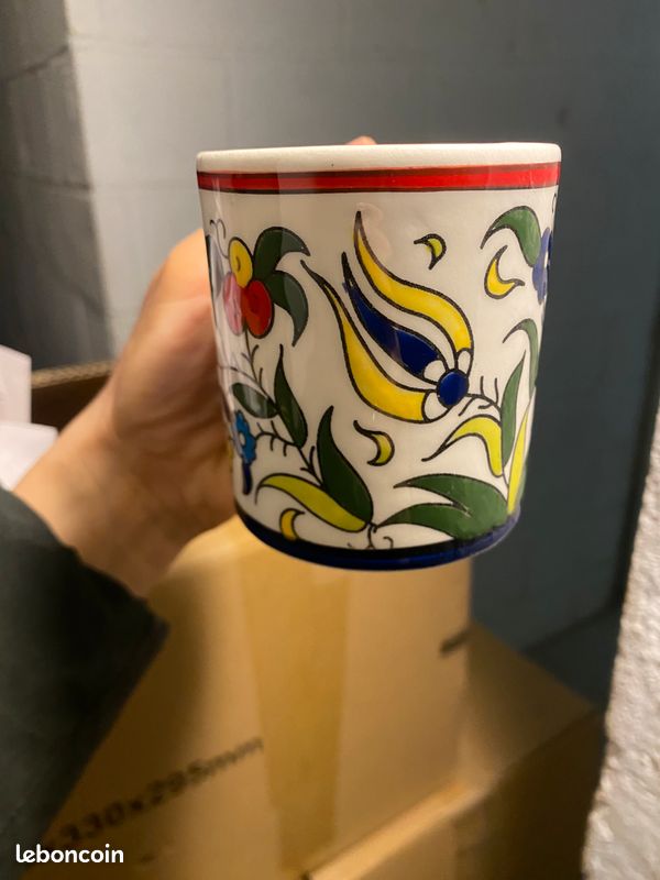 Tasse/ mug grabde taille moyenne 8cm fait et peint à la main à Hebron en Palestine (image 4)